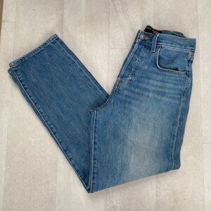 VERONICA BEARD Blake Classic Straight High Rise Button Fly Navy Denim Jeans 27